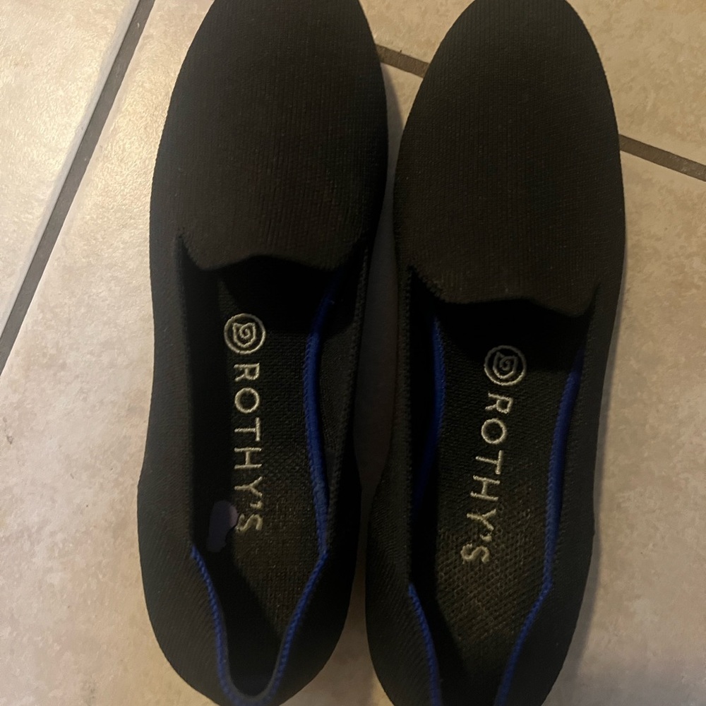 Rothy's Black Slip-On Flats